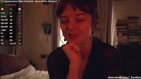 Snapshot of _freckles chatting on March 4, 2025, 10:38 pm Jacqui Queen goddess motorcycle mozzarella Jaq next livestream see bio online show from March 4, 2025, 10:38 pm