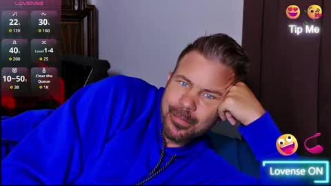 Blue Eyed Handsome Man online show from May 15, 2026, 2:35 pm