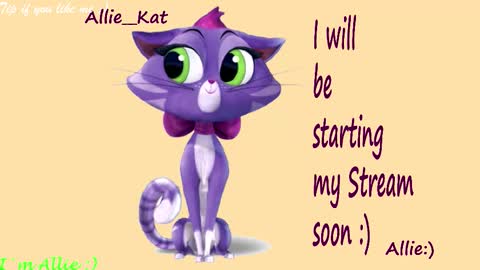 Snapshot of allie__kat chatting on February 7, 2026, 3:16 pm Allie online show from February 7, 2026, 3:16 pm