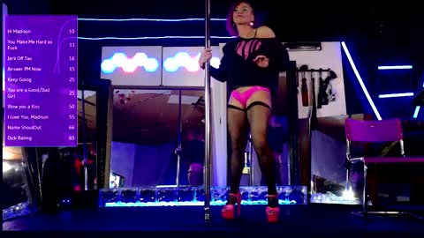 Snapshot of angelsparkle80 chatting on February 8, 2026, 8:07 am Madison Marie online show from February 8, 2026, 8:07 am