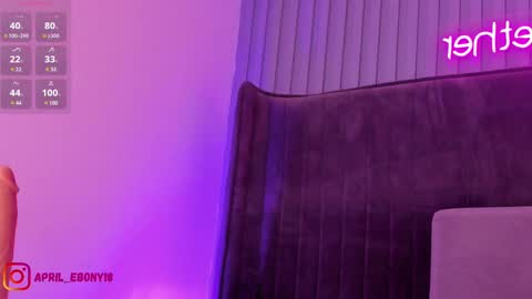 Snapshot of april_ebony18_ chatting on February 18, 2025, 1:22 pm April online show from February 18, 2025, 1:22 pm