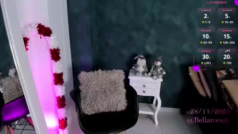 Snapshot of bellarooux chatting on November 29, 2025, 12:08 pm bellarooux online show from November 29, 2025, 12:08 pm