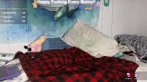 Snapshot of bunnycheekz chatting on January 10, 2025, 3:29 am Tokki bunny online show from January 10, 2025, 3:29 am