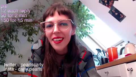 Snapshot of carlypearls chatting on January 19, 2025, 2:38 pm Carly Pearls online show from January 19, 2025, 2:38 pm