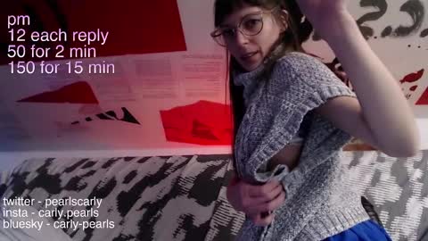 Snapshot of carlypearls chatting on February 13, 2025, 1:40 am Carly Pearls online show from February 13, 2025, 1:40 am
