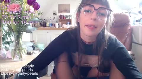 Snapshot of carlypearls chatting on February 24, 2025, 10:26 am Carly Pearls online show from February 24, 2025, 10:26 am
