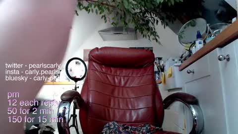 Snapshot of carlypearls chatting on March 10, 2025, 3:45 am Carly Pearls online show from March 10, 2025, 3:45 am