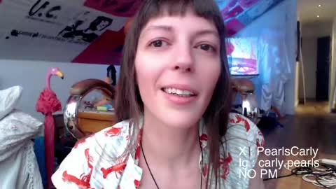 Snapshot of carlypearls chatting on March 21, 2026, 5:45 am Carly Pearls online show from March 21, 2026, 5:45 am