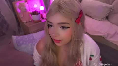 Snapshot of cheerrysweett chatting on February 25, 2026, 3:05 am Baby Cherry online show from February 25, 2026, 3:05 am