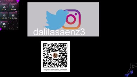 Snapshot of dalila_oficials chatting on December 14, 2024, 11:45 pm online show from December 14, 2024, 11:45 pm