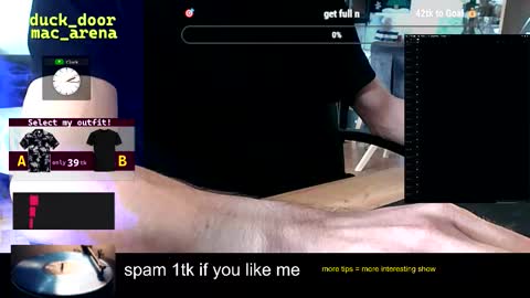 duck_door_mac_arena online show from September 14, 2025, 12:15 pm