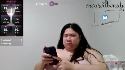 Snapshot of encasedbeauty chatting on March 8, 2026, 6:34 pm Ela online show from March 8, 2026, 6:34 pm