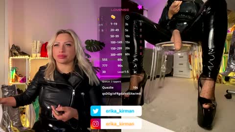 Snapshot of erika_kirman chatting on January 24, 2025, 12:20 pm Erika online show from January 24, 2025, 12:20 pm
