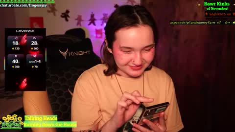 Snapshot of frogessjay chatting on November 26, 2025, 6:09 pm Jaywise Frogfoot online show from November 26, 2025, 6:09 pm