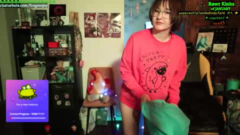 Snapshot of frogessjay chatting on January 10, 2026, 8:54 pm Jaywise Frogfoot online show from January 10, 2026, 8:54 pm