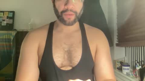 Snapshot of fuckyeahcoach chatting on February 9, 2026, 9:57 am Muscle Bear Jock in Training online show from February 9, 2026, 9:57 am