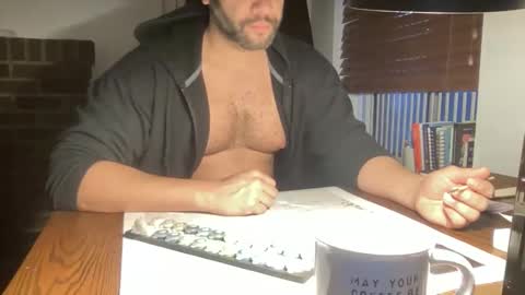 Snapshot of fuckyeahcoach chatting on February 23, 2026, 11:40 am Muscle Bear Jock in Training online show from February 23, 2026, 11:40 am