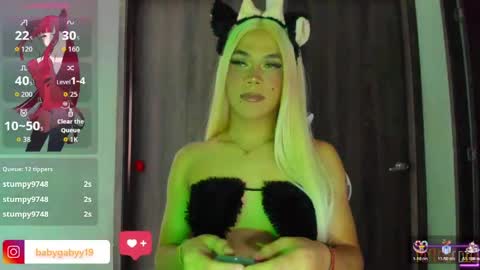 Snapshot of girls_cocks_23cmtss chatting on June 6, 2026, 1:27 pm gaby 3 online show from June 6, 2026, 1:27 pm