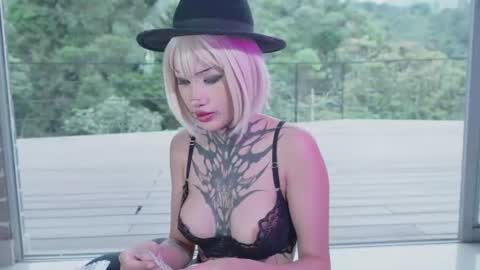 Snapshot of goth_dolll chatting on July 3, 2026, 9:32 pm sophie Special celebration a the beach 300k followers 3011 and 0112 online show from July 3, 2026, 9:32 pm