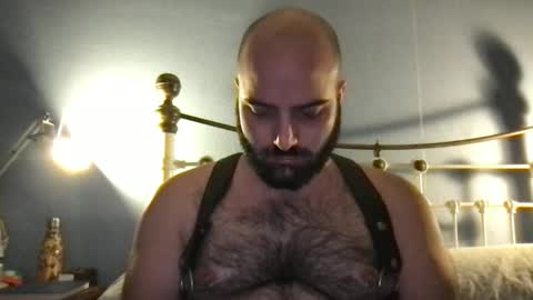Snapshot of hairyleatherguy chatting on December 8, 2024, 7:22 pm Hairy Guy online show from December 8, 2024, 7:22 pm
