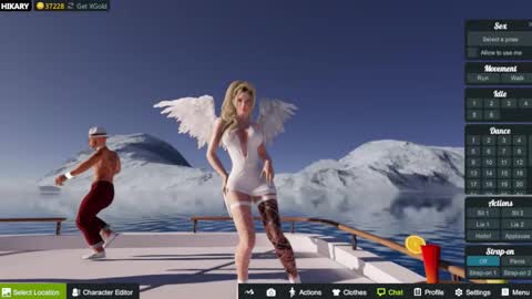 Snapshot of hikary__moon chatting on October 8, 2025, 7:00 pm Eva online show from October 8, 2025, 7:00 pm