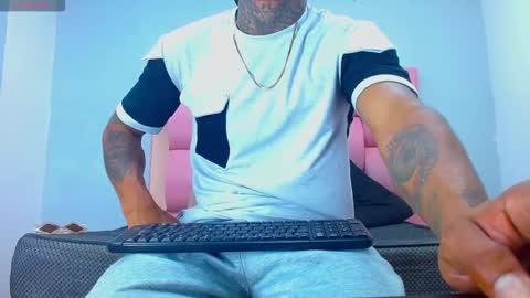 Snapshot of hot_latino_x chatting on February 23, 2026, 12:46 pm SEXY COUPLE online show from February 23, 2026, 12:46 pm