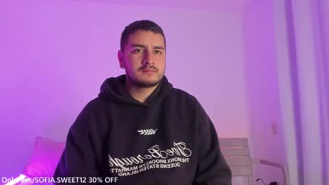 Snapshot of jordy_and_sofi chatting on January 9, 2026, 12:57 am JORDY AND SOFI online show from January 9, 2026, 12:57 am