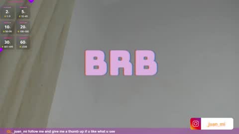 Snapshot of juanmiiss chatting on October 3, 2025, 11:07 am Juan Miguel online show from October 3, 2025, 11:07 am