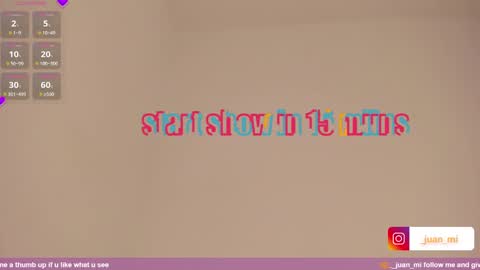 Snapshot of juanmiiss chatting on October 20, 2025, 10:59 am Juan Miguel online show from October 20, 2025, 10:59 am