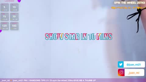 Snapshot of juanmiiss chatting on December 21, 2025, 10:00 am Juan Miguel online show from December 21, 2025, 10:00 am