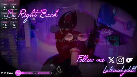 Latex Ruby online show from November 28, 2025, 3:31 am