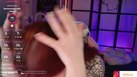 Snapshot of lilitslut chatting on November 19, 2025, 6:19 pm Lilith online show from November 19, 2025, 6:19 pm