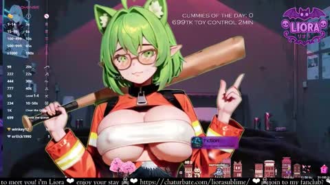 Snapshot of liorasublime chatting on March 2, 2026, 5:08 am im Liora uwu online show from March 2, 2026, 5:08 am