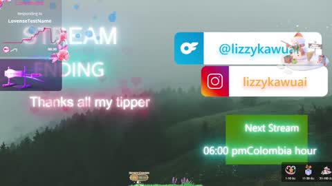 lizzy online show from December 22, 2025, 2:08 am