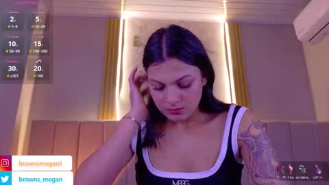 Snapshot of megan_browns1 chatting on January 13, 2026, 1:05 pm Megan online show from January 13, 2026, 1:05 pm