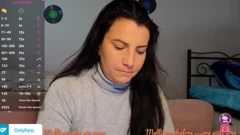 Snapshot of mellisaangel chatting on December 9, 2024, 9:06 am MellisaAngel online show from December 9, 2024, 9:06 am