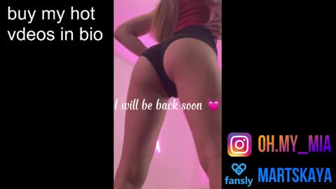 Snapshot of mia4sin chatting on January 17, 2025, 6:47 am Mia Martskaya online show from January 17, 2025, 6:47 am