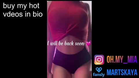 Snapshot of mia4sin chatting on January 18, 2025, 7:49 am Mia Martskaya online show from January 18, 2025, 7:49 am