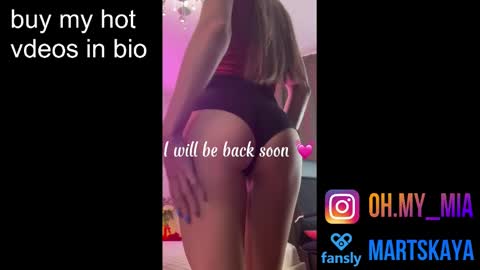 Snapshot of mia4sin chatting on February 21, 2025, 7:56 am Mia Martskaya online show from February 21, 2025, 7:56 am