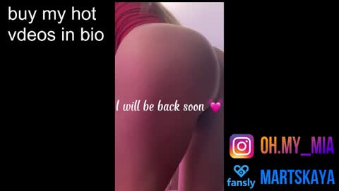 Snapshot of mia4sin chatting on October 9, 2025, 9:51 am Mia Martskaya online show from October 9, 2025, 9:51 am
