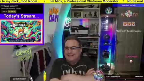Snapshot of mick_mod chatting on June 10, 2026, 6:07 pm Professional Moderator Mick Mickey online show from June 10, 2026, 6:07 pm