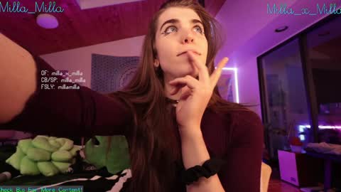 Snapshot of milla_milla chatting on January 12, 2025, 9:08 am milla_milla online show from January 12, 2025, 9:08 am