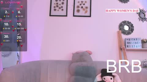 Snapshot of missaisha1 chatting on March 10, 2025, 8:45 pm Aisha birtthday show 15 noviembre online show from March 10, 2025, 8:45 pm