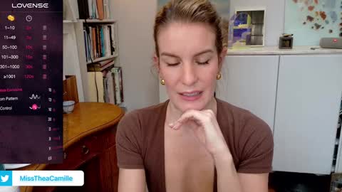 Snapshot of misstheacamille chatting on January 18, 2025, 7:58 pm MissThea online show from January 18, 2025, 7:58 pm