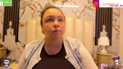 Snapshot of molliebue1 chatting on April 5, 2026, 12:35 pm Hey Guys Im Mollie online show from April 5, 2026, 12:35 pm