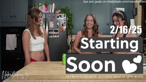 Snapshot of nakedbakers chatting on February 17, 2025, 3:04 am Naked Bakers online show from February 17, 2025, 3:04 am