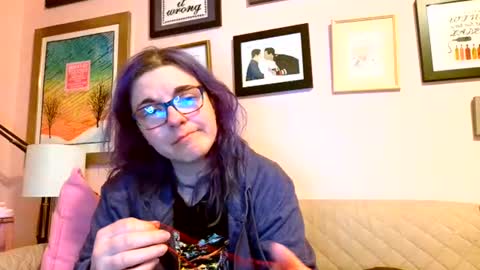Snapshot of nakedcrafts chatting on February 16, 2025, 6:43 am Lizzy online show from February 16, 2025, 6:43 am