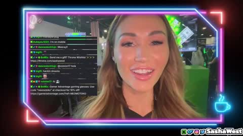 Sasha West online show from February 8, 2025, 2:47 am