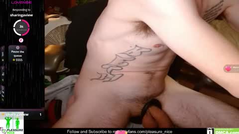 Snapshot of nickpleasurenice chatting on January 8, 2026, 12:57 am Nick Pleasure Nice online show from January 8, 2026, 12:57 am