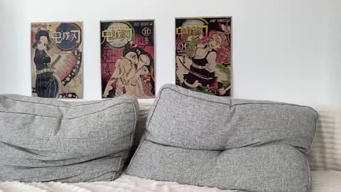 Snapshot of one_punch_cum chatting on March 9, 2025, 11:58 am couple Lu sexy chick in middle and Jimmyblonde our friend Brianglasses online show from March 9, 2025, 11:58 am